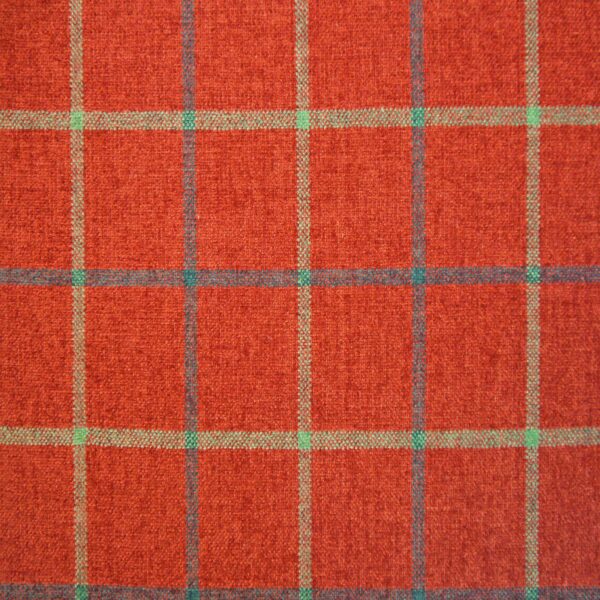 Lana Window Pane Fabric Col Ruby